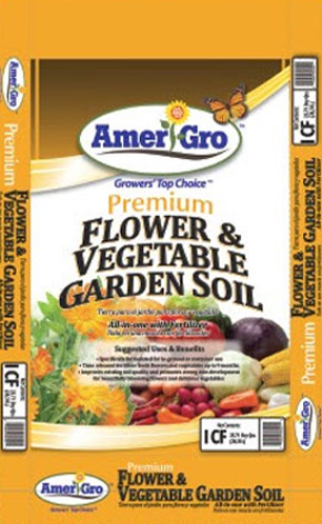 Amerigrow Flower and Vegetable Soil- 1Cu. Ft Bag