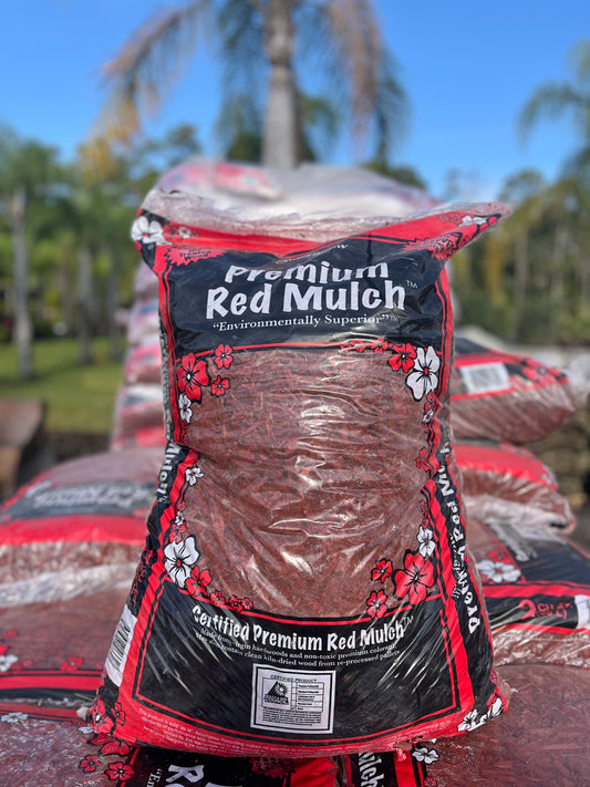 Bagged: Red Shredded Mulch