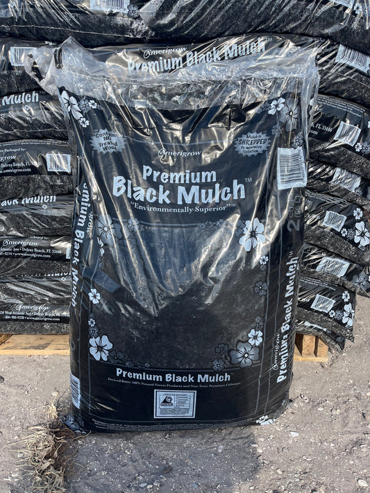 Bagged: Black Shredded Mulch