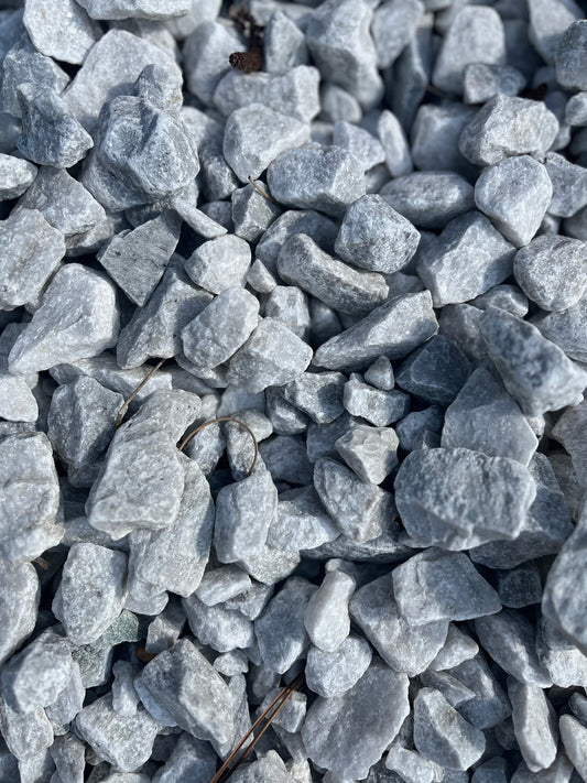Bulk: White Marble Chip yd.