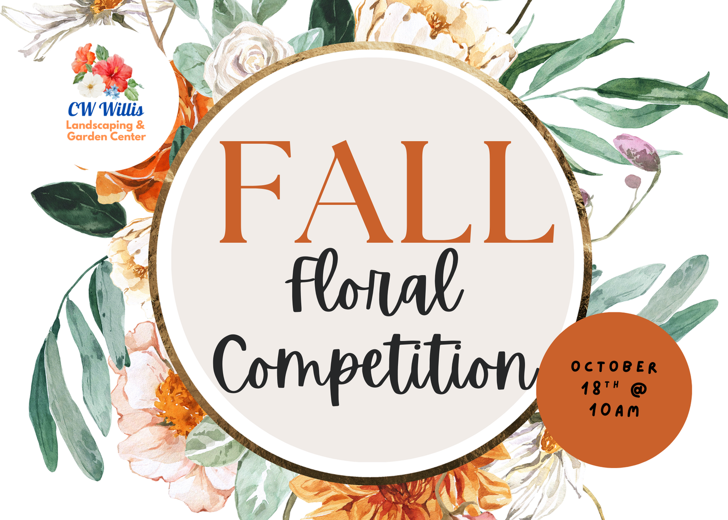 Fall Floral Competition Ticket